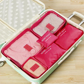 Förvaringsväska för resekläder (1 set, 6st)