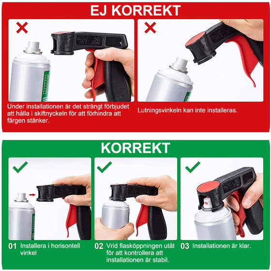 Bärbart sprayhuvud med handtag