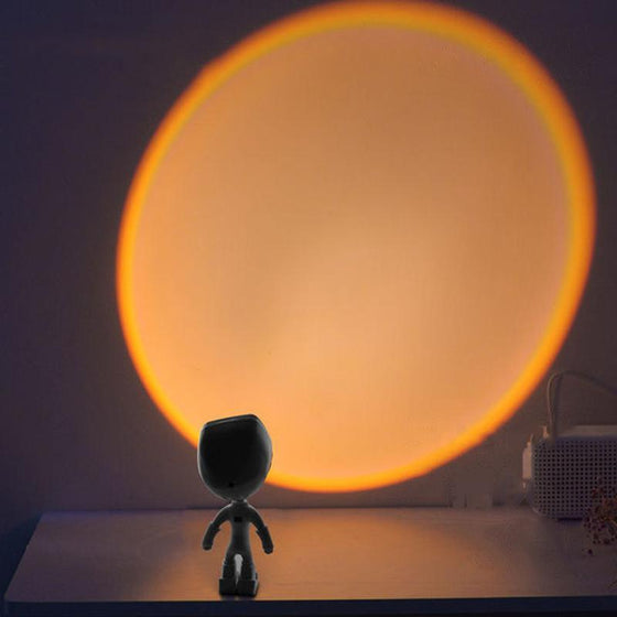 Projektionslampa solen går aldrig ner