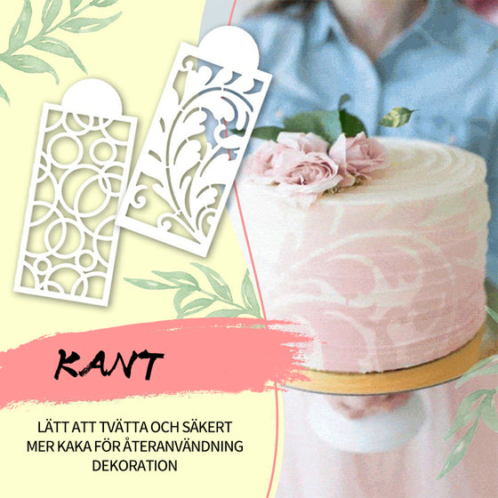 Stencil för tårtdekoration (10 ST i 1 PAKET)