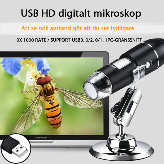 Domom® USB Digital Microscope LED PC-anslutbar Digital