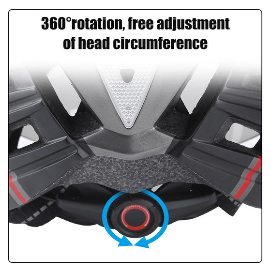 Cykelhjälm med skyddsglasögon visir och LED-bakgrundsbelysning