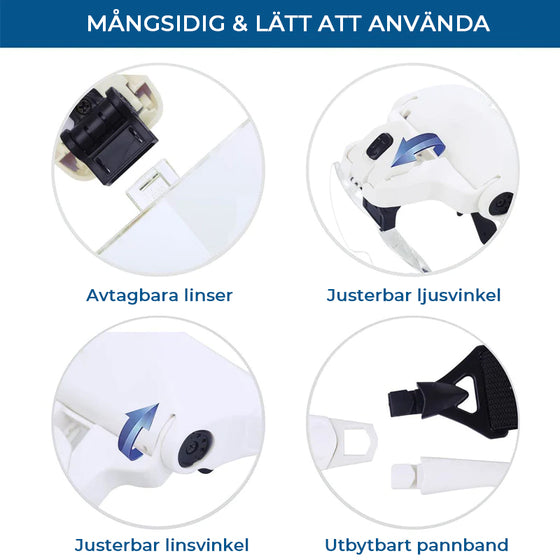 LED-förstoringsglas arbetsglas