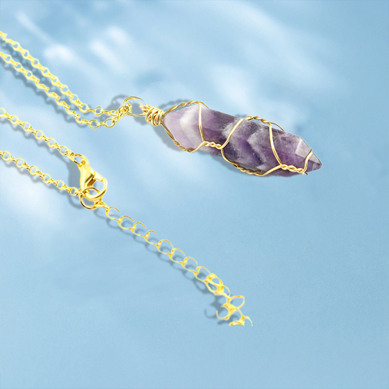 Hexagonal kristalltrådshänge