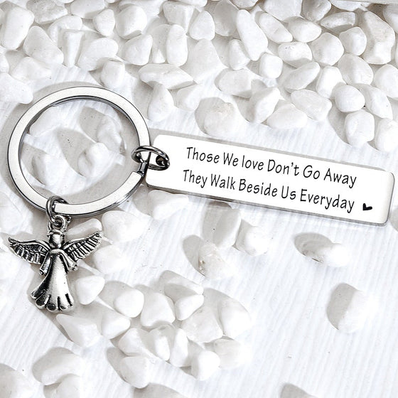 "Änglar flyger med dig" souvenir nyckelring