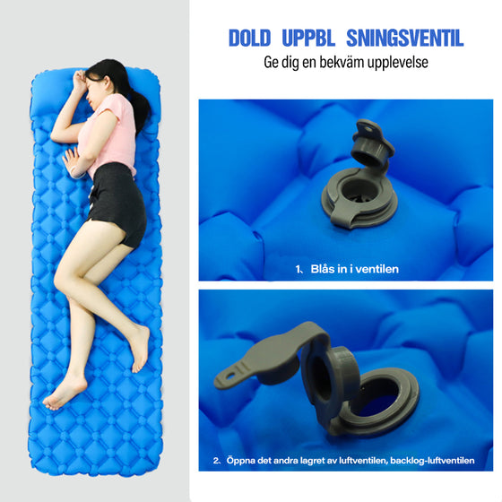 Fuktsäker uppblåsbar camping madrass