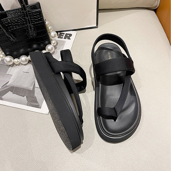 Bekväma snygga mångsidiga plattformssandaler för kvinnor