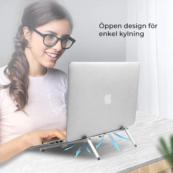 Bärbar hållare för surfplatta och telefon