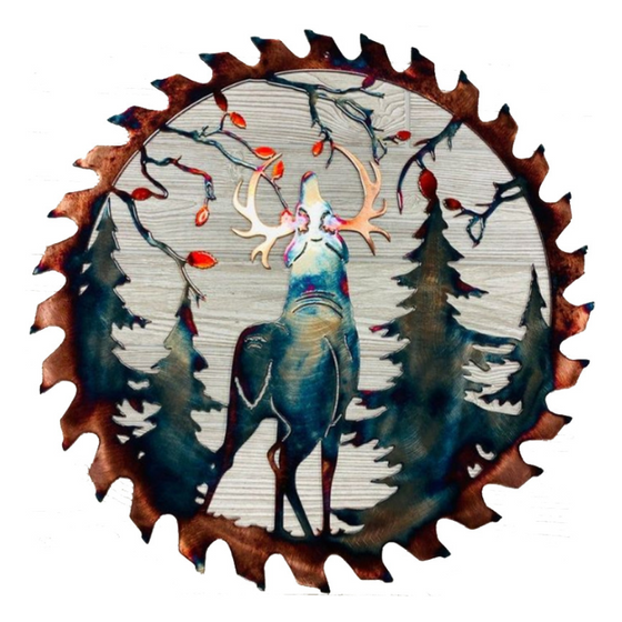 Metall Sågblad Väggdekor | Vintage heminredning