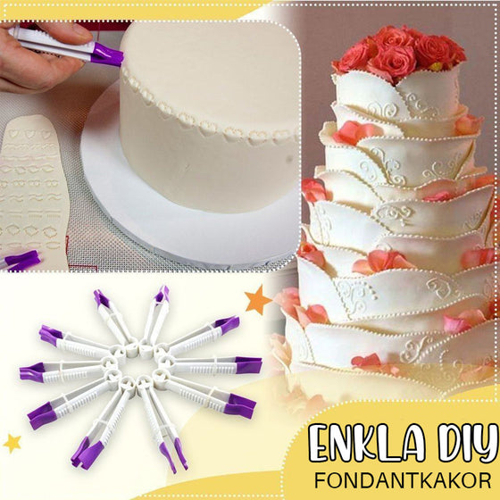 Fondantkrusare Verktygssats