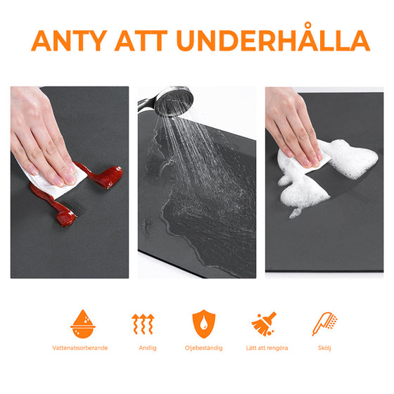 Superabsorberande dräneringsmatta för kök