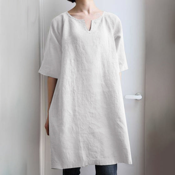 Enfärgad Lös klänning