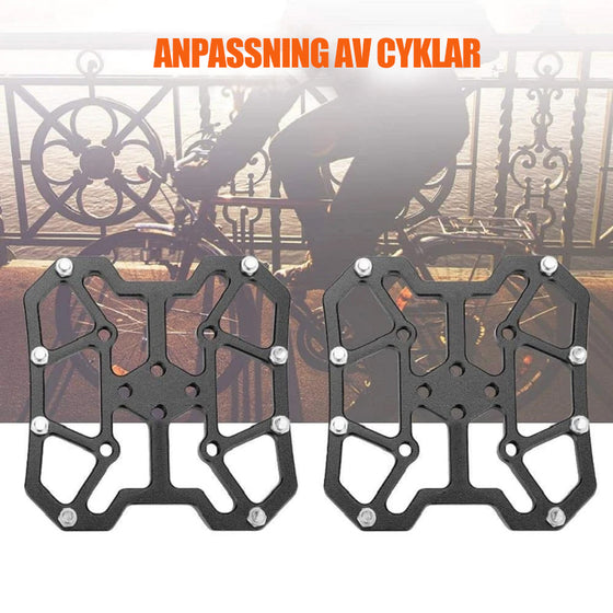 Aluminiumlegering Clipless pedalplattforms adaptrar
