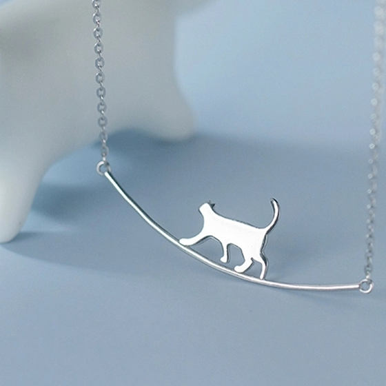 Cute walking cat halsband