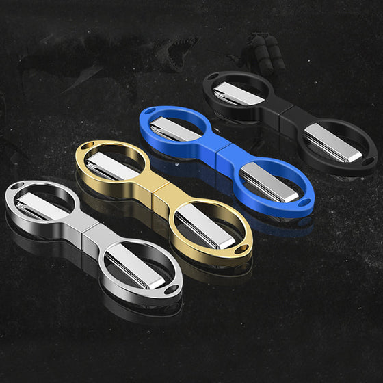 Hopfällbara små saxar, fiskesaxar, 8-karaktärssaxar