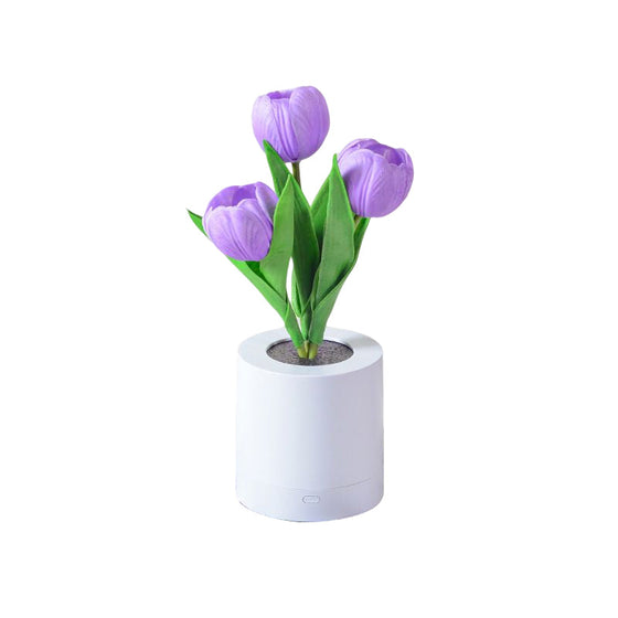 LED uppladdningsbar tulpannattlampa