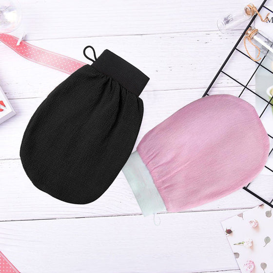 Exfolierande badhandskar