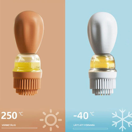 Köksoljeflaska med borste