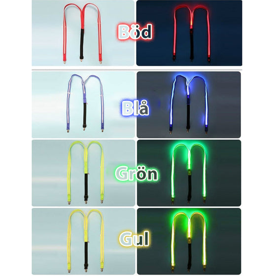 LED lysande fluga & Hängslen