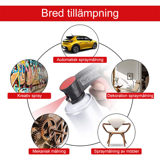 Bärbart sprayhuvud med handtag