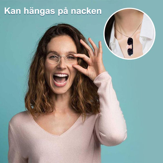 Armlösa läsglasögon med flera fokus