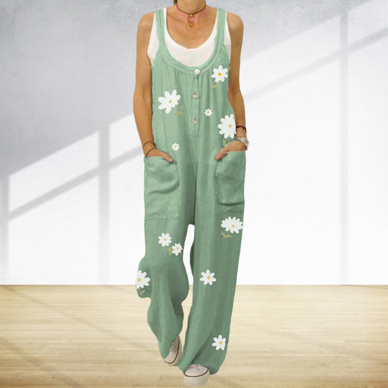 Jumpsuit med blommönster