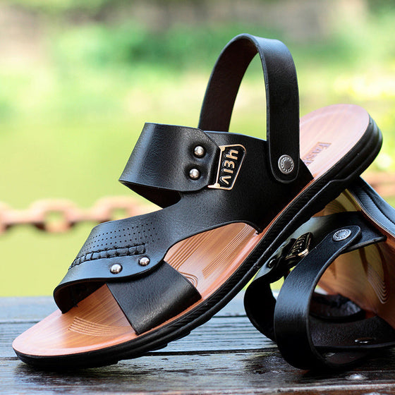 Casual strandsandaler i mjuk sula för män