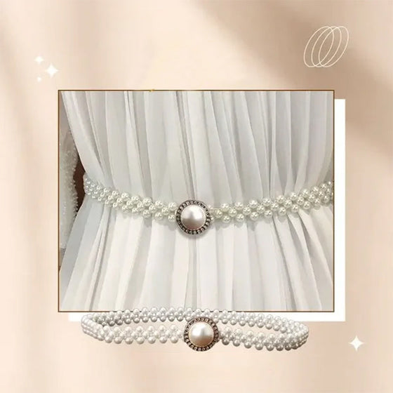 Elegant elastisk midjepärlkedja