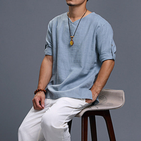 Bekväm zen-topp för män