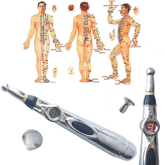 Bekväm elektrisk akupunkturmassagepenna