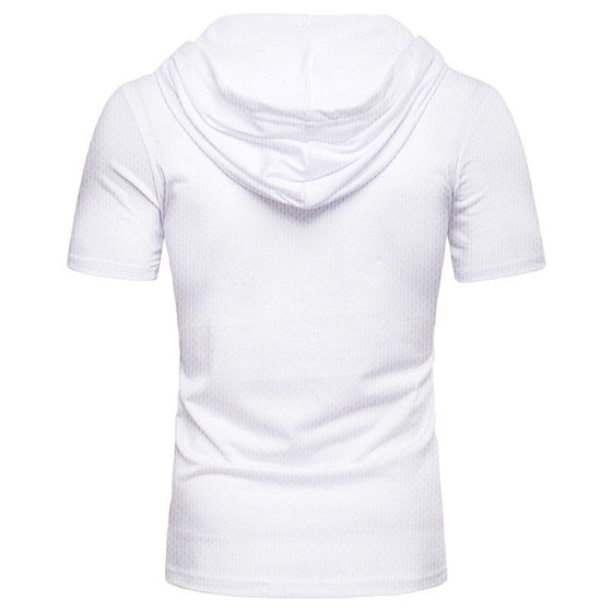 Sommar casual herr-t-shirt med dragsko