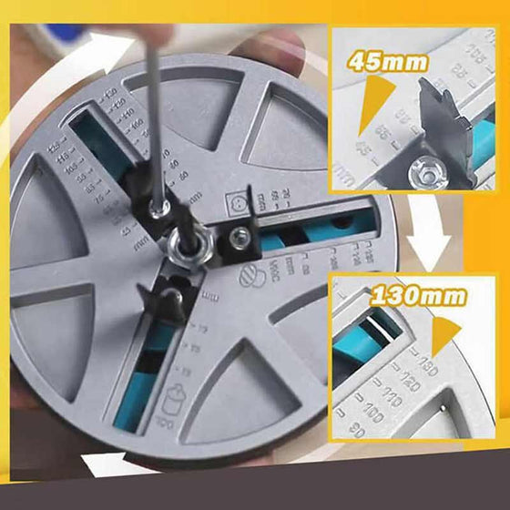 Justerbara verktyg för stansning av träbearbetning