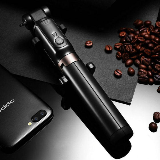 3 i 1 Trådlös Bluetooth Selfie Stick Med Fjärrkontroll