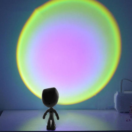 Projektionslampa solen går aldrig ner