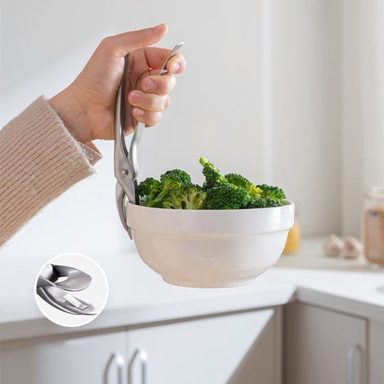 Rostfritt stål tång för kokplattor