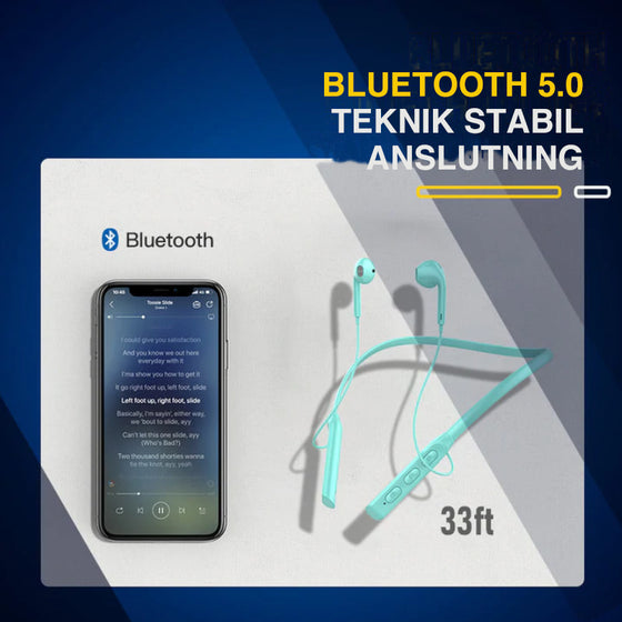Bluetooth 5.0 trådlöst sportheadset