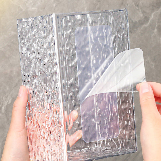 Multifunktionell vävnadsbox med glaciärmönster