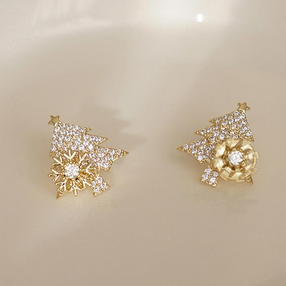 Roterande Julgrans-örhängen