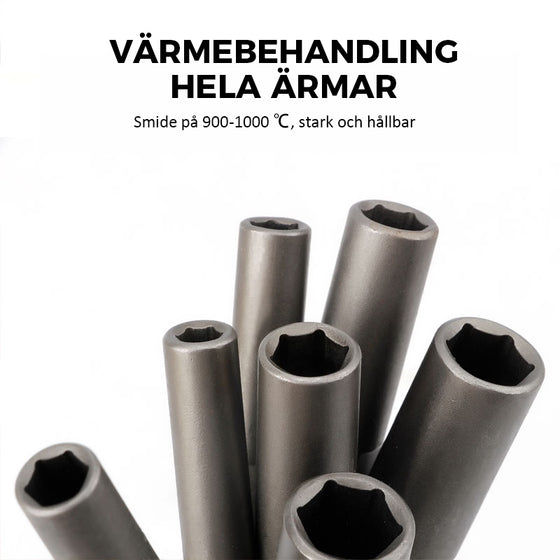 Extra Djup HexBit Hylsbultmuttrar Bit Set