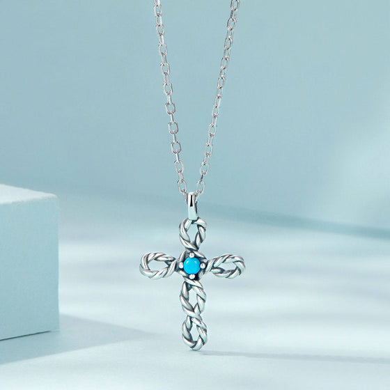 Lucky Eye Cross-halsband och örhängen