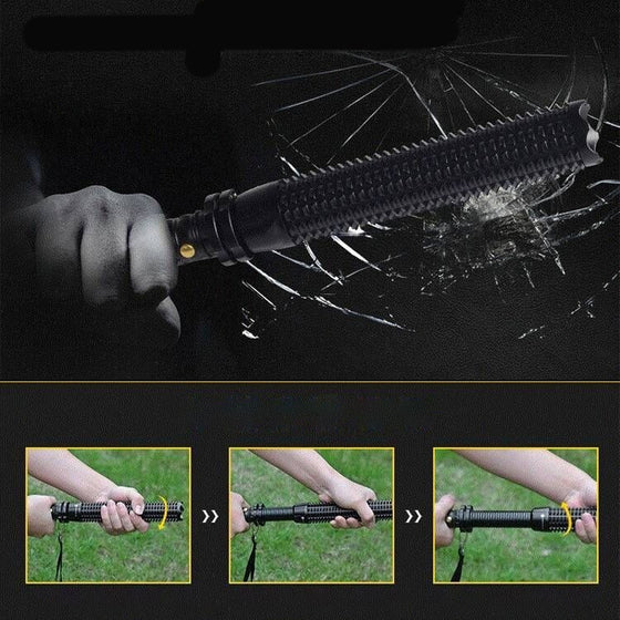 Uppladdningsbar ficklampa för självförsvar