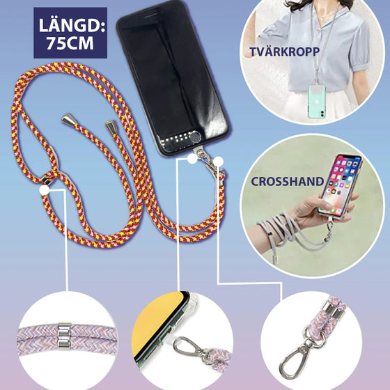 Universell löstagbar telefonrem