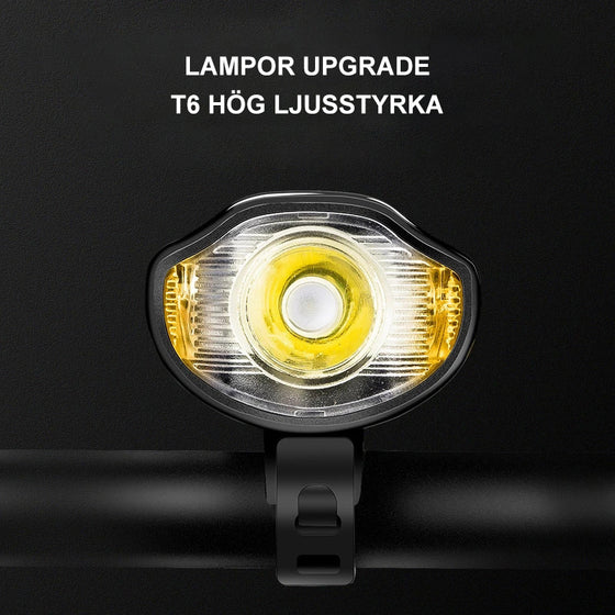 Cykelstrålkastare för att trampa på natten