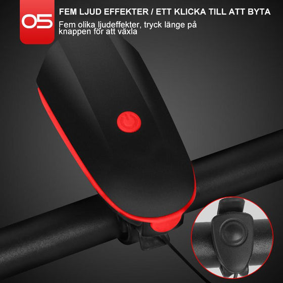 Cykel USB Laddningshorn Framljus