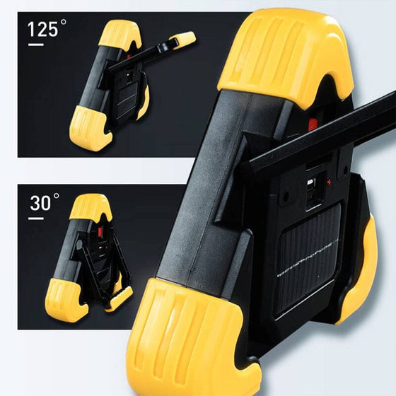 2-IN-1 Solar nödtriangulärt traffik varningsljus