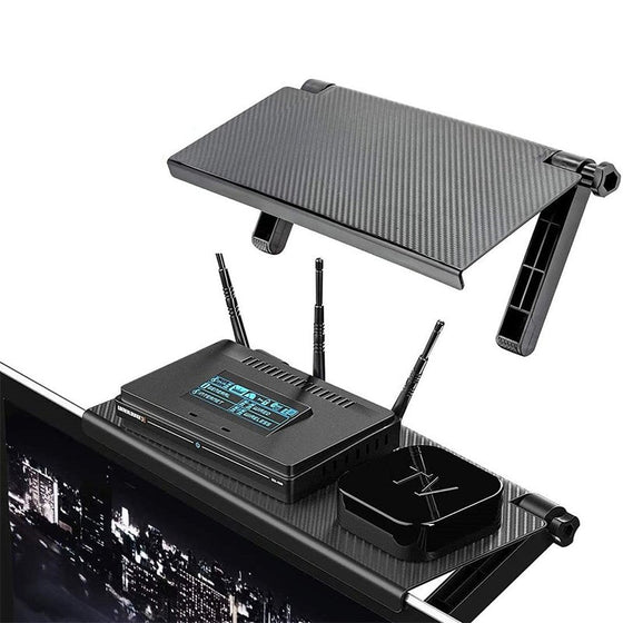 Justerbar TV-dator översta förvaringshyllan