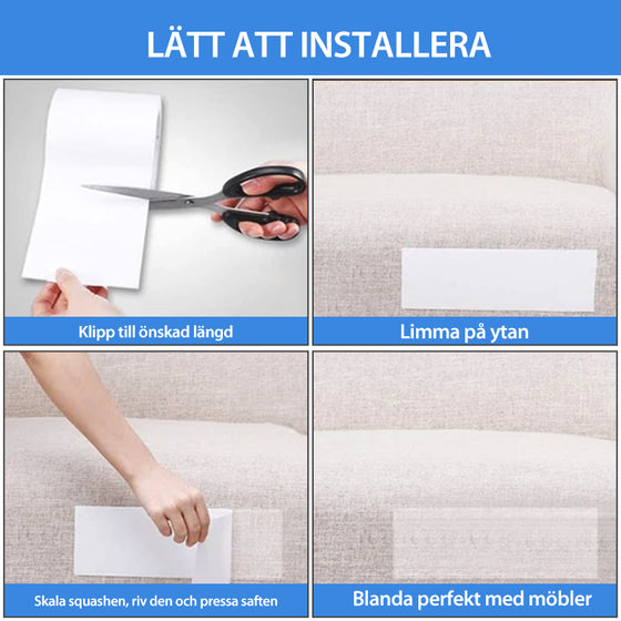 Katter reptåliga möbelskyddstejp (2 stycken och 10 spikar)