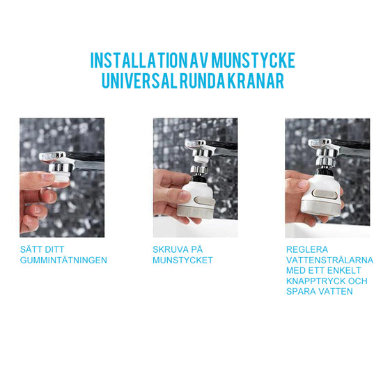 360 graders ABS Munstycke för kran