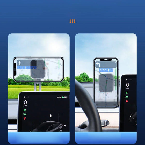 Magnetupphängd biltelefonhållare