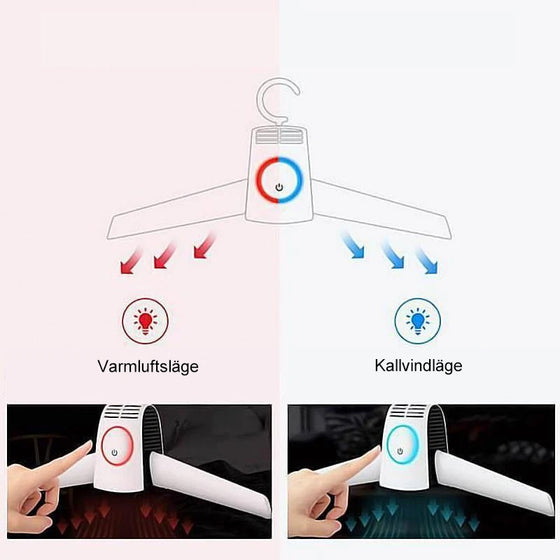 Bärbar elektrisk torktumlare